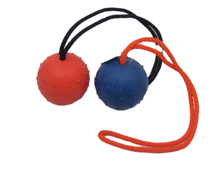 Herm Sprenger Solid Rubber Ball with Handle